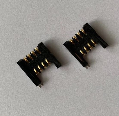 ABS de 30.34x17x2.4mm seis Pin Micro Sim Card Connector