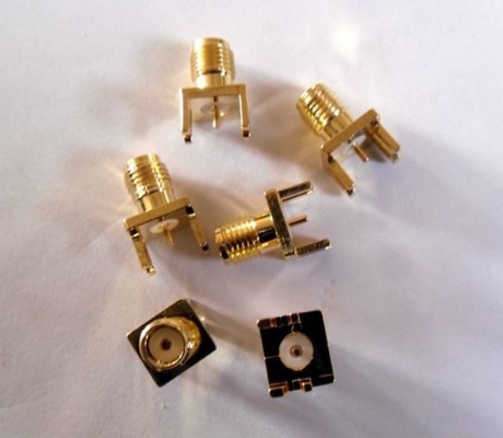 50 75 conector da deflexão SMA do ohm com Shell de bronze