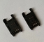 preto KF028 SIM Card Connectors de 25.1x15.1x0.76mm SMT
